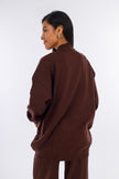 Brown Snuggy Pullover Set-W24098