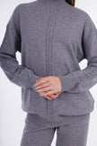 Grey Snuggy Pullover Set-W24098