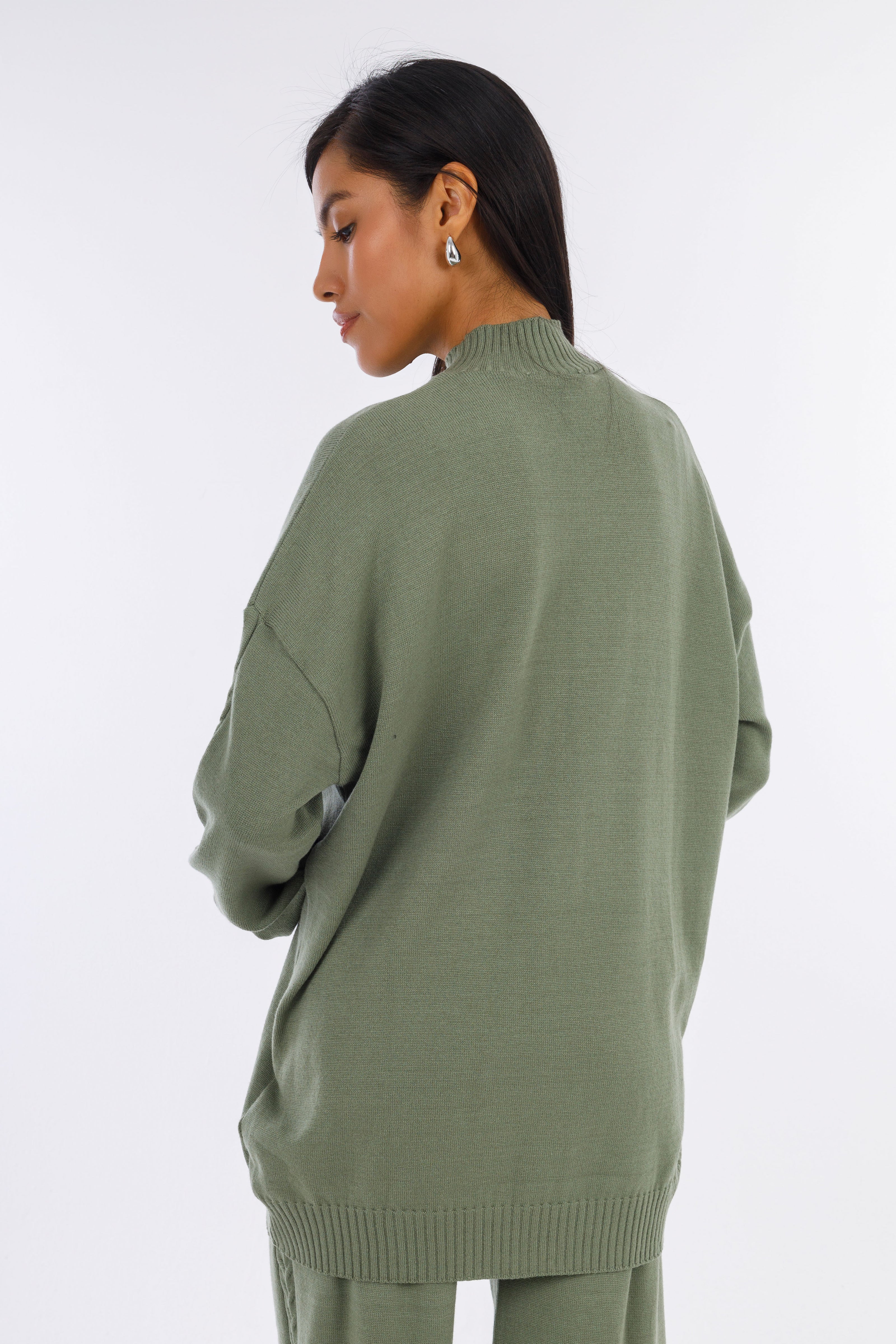 Olive Snuggy Pullover Set-W24098