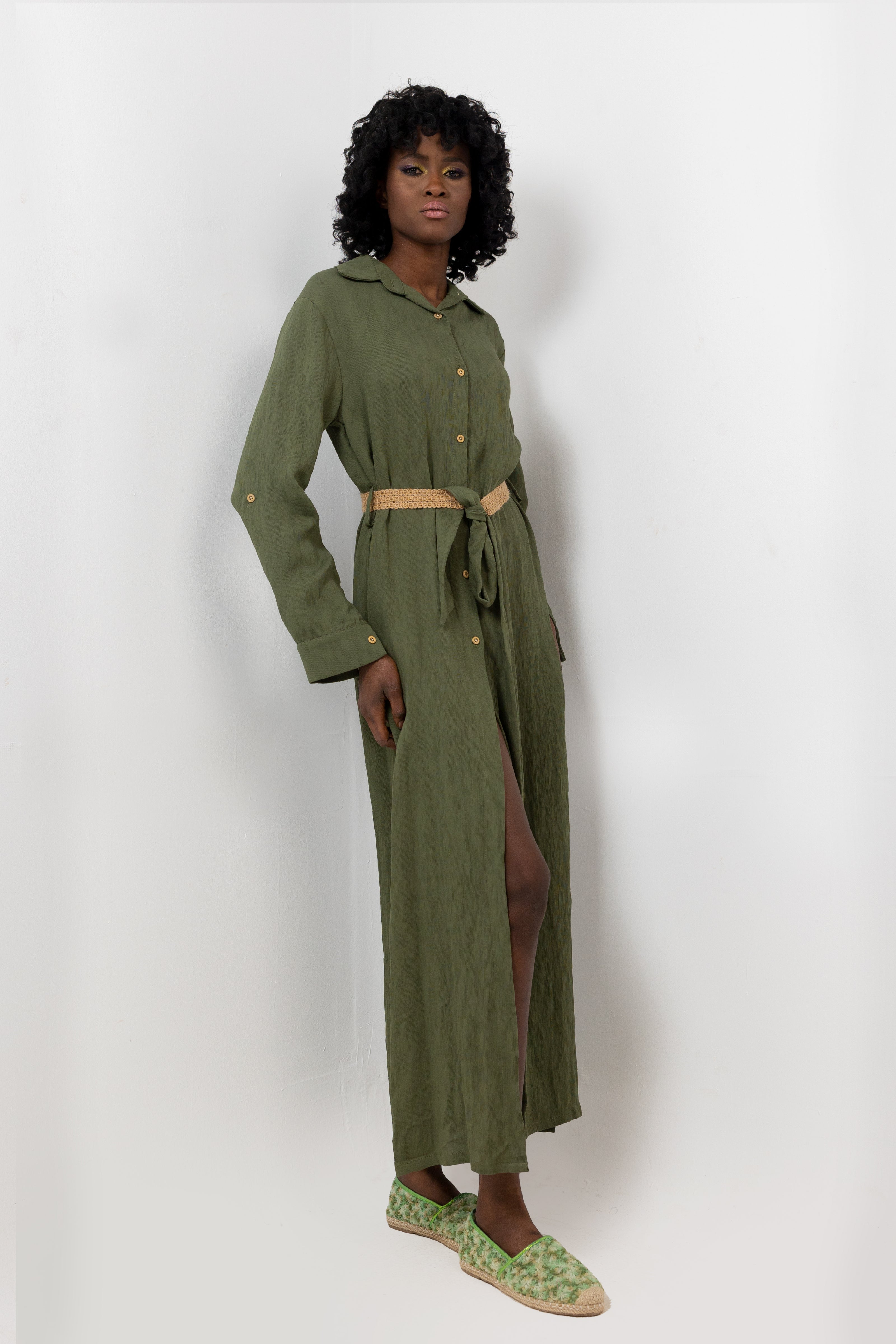 GREEN YORU Malibu Dress S24082