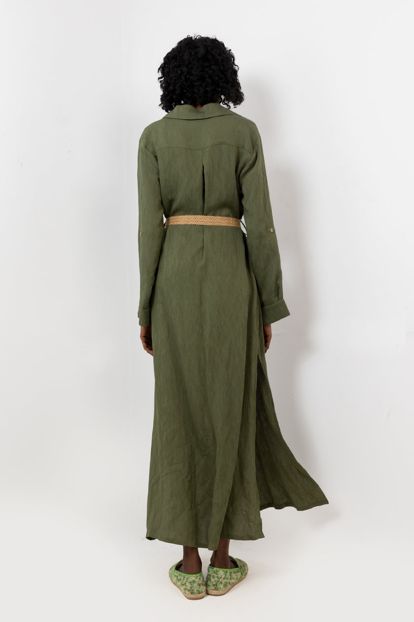 Green Yoru Malibu Dress S24082