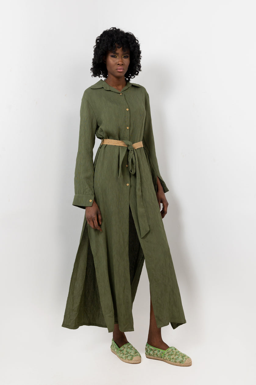 Green Yoru Malibu Dress S24082