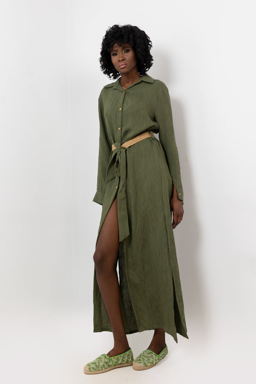 Green Yoru Malibu Dress S24082