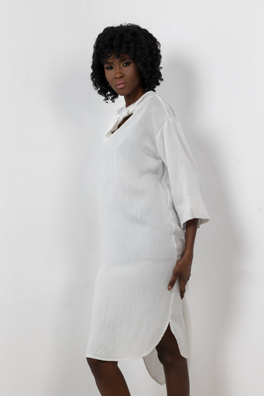 White Yoru Coastal Dress S24083