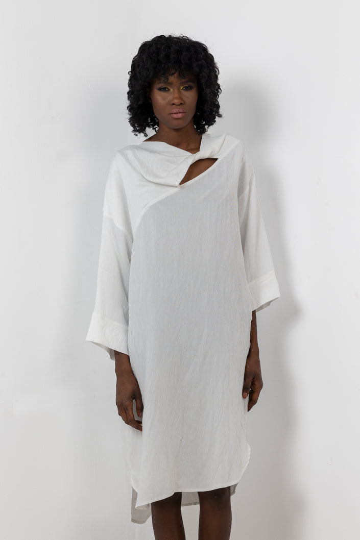 White Yoru Coastal Dress S24083