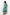 GREEN LINEN Flowery Off-shoulder Dress S24052