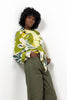 GREEN Linen OVER SIZED BLOUSE S24013