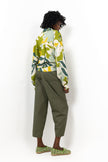 GREEN Linen OVER SIZED BLOUSE S24013